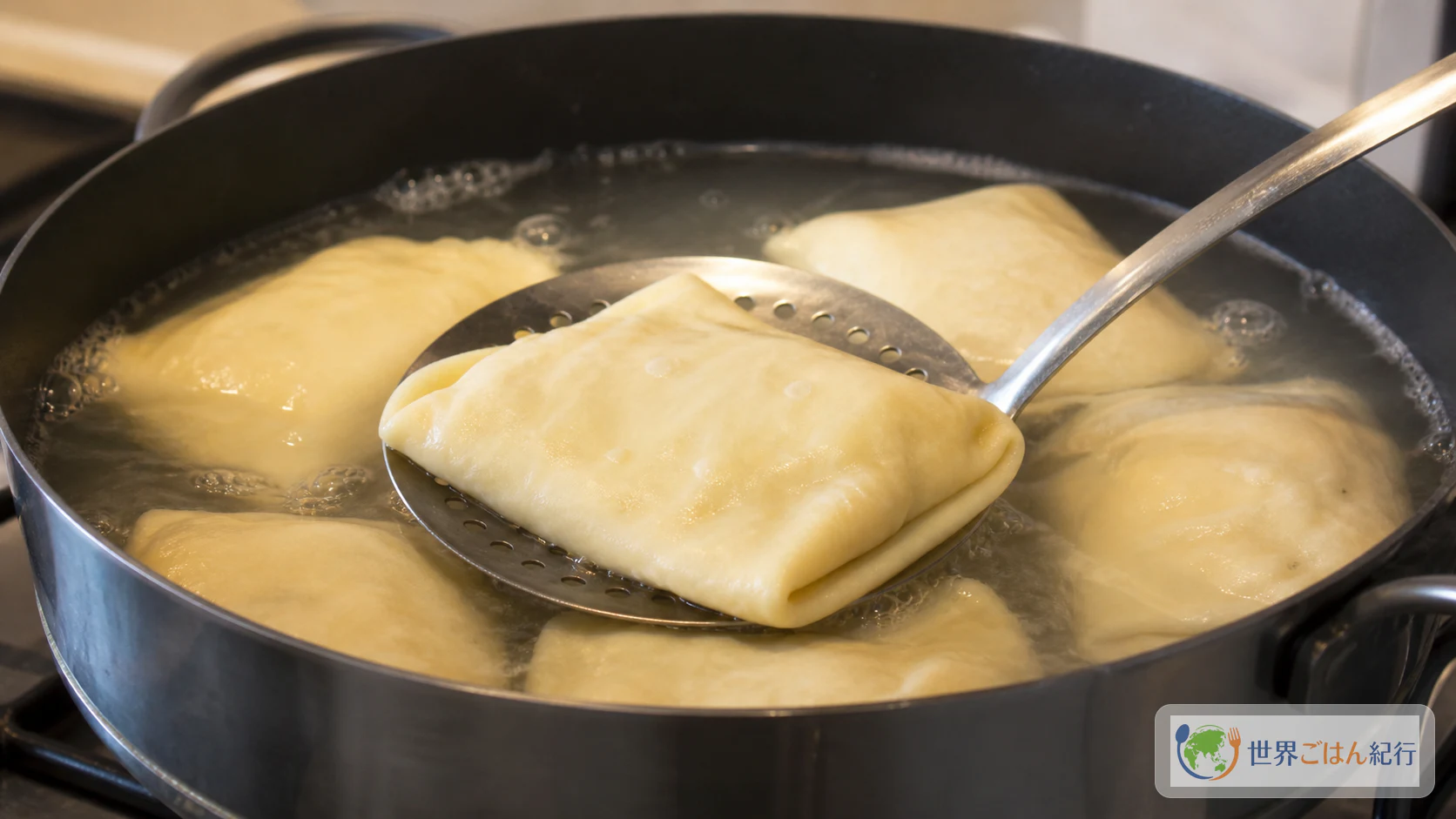手順7: 塩を入れた湯で短く茹でる