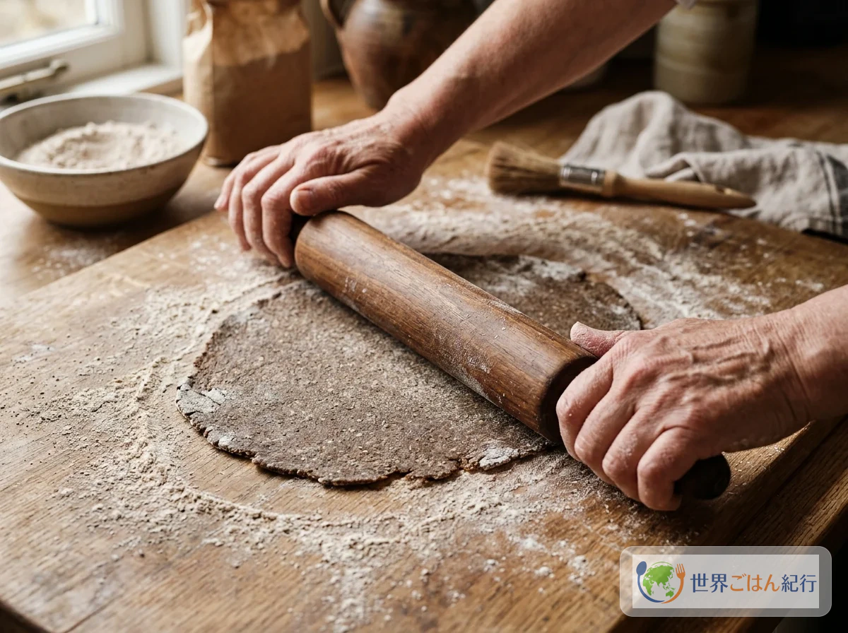 手順4: ライ麦生地の作り方