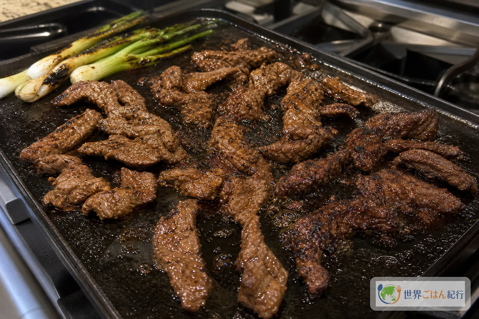 手順4: 強めの火で牛肉を焼く
