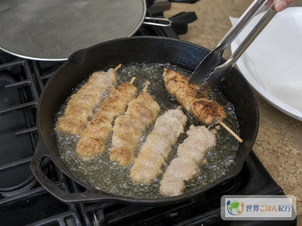 手順5: フライパンで焼き色をつける