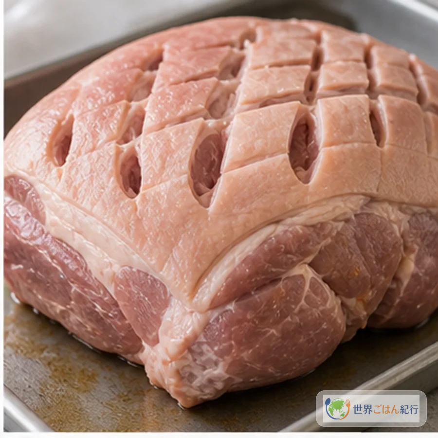 手順2: 肉に切れ目を入れる（8分）